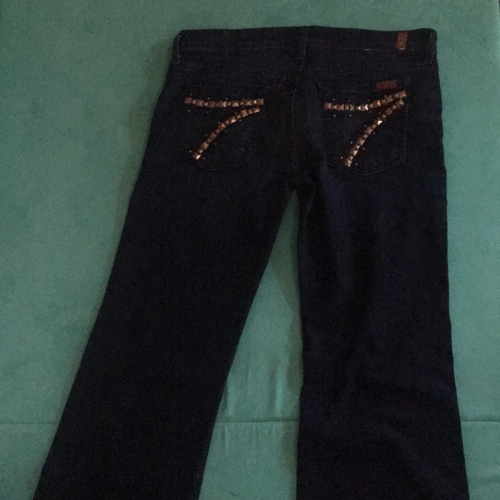 7 For All Mankind Dojo Flare Dark Denim